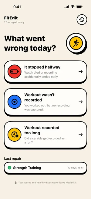 FitEdit screenshot 1